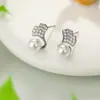 Brincos para Mulheres Agulha S925 Prata Brincos de Tarraxa Folha de Ginkgo Estilo Coreano e Japonês Moda Elegante Exquisite Versátil Brincos Atacado