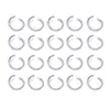 Anéis Abertos de Alumínio Coloridos Anéis de Conexão Anéis Simples Acessórios para Joias DIY Pulseira Colar Materiais para Anéis de Conexão Artesanais