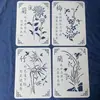 Plantilla de Impresión para Teñido con Pasta Batik Impresión con Pasta de Tinte Tie-Dye Estilo Étnico Teñido con Tintes Vegetales Herramientas Hechas a Mano DIY Teñido con Índigo