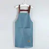 Delantal Impermeable a Prueba de Aceite y Manchas para Adultos Ropa de Trabajo Cocina Hogar Catering Delantal para Mujer Logo Impreso Personalizado