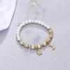 Pulsera de Cristal Natural Femenina ins Nicho Estrella Luna Pulsera Guardiana Ojo de Gato Pulsera de Perlas de Agua Dulce Venta al Por Mayor por Lotes