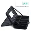 Bolsa de Maquiagem Grande Capacidade Kit Salão de Beleza Tatuagem Armazenamento de Cosméticos Divisória Multicamadas Tampa Estojo com Rodinhas para Cabelo