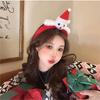 Diadema navideña de oso de peluche, tocado navideño femenino, diadema de asta de alce para vestir, horquilla para prensar el cabello, accesorios para el cabello