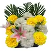 Maceta Conmemorativa de Homenaje Claveles Lirios Maceta Negra Bonsái Festival Qingming Flores Artificiales Suministros Funerarios Al Por Mayor