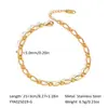 Tobillera de Acero Inoxidable Sencilla y Versátil Más Vendida Transfronteriza Chapada en Oro de 18 Quilates Titanio Acero Joyería No Desvanecible para Mujeres