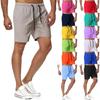 2023 comercio exterior transfronterizo nuevos pantalones cortos de cinco puntos para hombre secado rápido color liso pantalones de playa jóvenes deportes fitness pantalones cortos de secado rápido