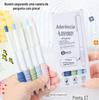 Caneta de pergunta de pincel de aperto de nuvem Caneta de aperto de esponja super macia Alto valor facial de secagem rápida Caneta de pergunta de pincel caneta preta Caneta de gel ST Head Press