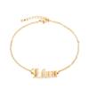 Pulsera de Acero de Titanio Doce Constelaciones Explosivo Transfronterizo Playa Gótico Alfabeto Constelación Moda Personalizada Viajero Pulsera de Mujer
