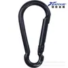 No. 5,5 cm, 4,0 mm de grosor, forma de calabaza, hebilla de liberación rápida negra pura para llaves, fundas de auriculares, ganchos, mosquetón, hebilla de metal para mochilas