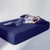 Refrigeración de alta gama 2026 modelo nuevo de verano planeta de sueño profundo sábana bajera azul de sueño profundo, mismo estilo que la colcha de cama de hotel Atour, antideslizante