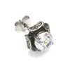 Pendientes Geométricos de Circonita de Acero de Titanio Elegantes Simples Retro Europeos y Americanos Pendientes de Moda Tendencia para Hombres y Mujeres