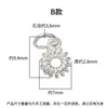 Plata de ley s925 sólida vintage doble cara pequeño colgante de pez redondo charm de rosquilla material para pulsera DIY de cuentas y trenzado