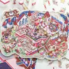 Pegatinas de Papel Serie Zoo Canciones Soñadoras Paisaje en Miniatura Pegatinas Decorativas DIY 4 Hojas 3 Diseños