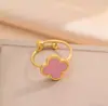 Pulseira Colar Brincos Cruzados Populares de Aço Titânio 13mm Trevo de Cinco Folhas Conjunto Trevo de Quatro Folhas 18K Joias de Mão Atacado