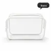 Saco de Armazenamento Transparente de Plástico com Zíper, Necessaire à Prova d'Água para Viagens de Negócios, Saco Portátil para Armazenamento de Ferramentas, Bolsa de Cosméticos de Grande Capacidade