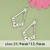 Galvanizado oro real 18k cuadrado redondo diamante geométrico circón diy aretes collar accesorios semiacabados