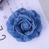 Camélia 7,5CM Flor estilo jeans Flor jeans coreana feita à mão material para acessórios de joalheria DIY fabricantes atacado
