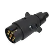 Enchufe de Plástico de 7 Pines Enchufe de 7 Pines Toma de Enchufe Conector de Remolque Conector de Remolque Accesorios para Remolque 12V Estilo Europeo