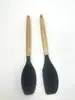 Espátula de silicona con mango de madera, espátula especial para sartén antiadherente, espátula de cocina, cuchara para sopa, colador, utensilios de cocina para el hogar, resistentes a altas temperaturas