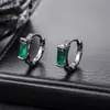Pendientes de Piedra Esmeralda de Nuevo Estilo Transfronterizos para Hombres, Modernos y Personalizados, Pendientes de Lujo Ligero y de Gama Alta para Mujeres, Accesorios de Moda y Versátiles