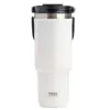 Taza de vacío Taishuo con asa para mujer, gran capacidad, taza de café de acero inoxidable, taza de agua para coche, taza de aspecto atractivo para hombres y niñas