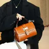 High-end couro genuíno bolsa feminina vintage bolsa de ombro axilar pequeno quadrado baotou camada vegetal curtido couro de vaca portátil crossbody bag 9240