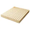 Marco de cama tatami, cama moderna minimalista de madera maciza para viviendas de alquiler, cama de listones a ras de suelo, cama baja completamente de madera maciza para casa de huéspedes