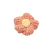 Accesorios de Diadema de Flor de Hilo DIY Crochet Hecho a Mano Flor Pomposa Cinco Pétalos Escena de Boda Broche Dorado de Cinco Pétalos