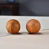 Pelota de Balonmano Auténtica de Madera de Tuyo del Taihang, Adorno Imitación Durian, Bola de Durian, Bola de Masaje para la Salud, Pelota de Fitness para Personas de Mediana Edad y Mayores