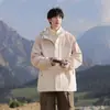 Jaquetas Outdoor Tendência Estilo Hong Kong para Homens e Mulheres, Roupas Esportivas para Montanhismo, Jaquetas de Camada Única à Prova de Vento e Impermeáveis para Primavera e Outono para Homens