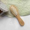 Peine portátil con cojín de aire para masaje del cuero cabelludo, peine de madera antienredos de moda, para viaje y hogar, BH411