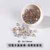 Jingde joyería cristal tallado cuentas de gota sueltas pendientes diy accesorios para el cabello accesorios semiacabados cuentas al por mayor