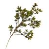 Flores artificiais de clematis dourado e ameixeira Su para decoração de casa, modelo, hotel, fotografia de casamento, conjunto de adereços, atacado
