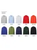 Talla europea, polo de exportación transfronteriza, camiseta deportiva de secado rápido, ropa de trabajo, polo blanco de manga larga para hombre, hecho a medida