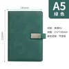 Caderno A5 com Logo Personalizado, Caderno de Couro PU para Escritório da Empresa, Bloco de Notas Simples, Caderno para Funcionários de Empresa