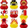 Amazon Nueva Decoración de Fiesta de Cumpleaños con Tema de Bomberos Bandera de Decoración de Cumpleaños Decoración de Cumpleaños de Bombero