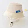Sombrero para niños sombrero de sol casual niños y niñas sombrero de pescador para bebé lindo sombrero de sol de ala ancha fino sombrero tipo cubeta combinable