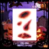 Pegatinas de tatuaje de Halloween con múltiples diseños al por mayor: calabaza, fantasma, araña, calavera, varias cicatrices sangrientas, heridas falsas