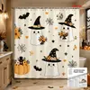 Comercio Electrónico Transfronterizo Cortina de Ducha de Halloween Baño Inodoro Baño Impermeable Antimoho Impresión Digital Fabricante de Cortinas Personalización