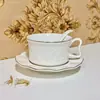 Taza de Café de Cerámica Estilo Palacio con Relieve Retro Francés Plato Pequeño Estilo Europeo Exquisita Taza para Té de la Tarde Arte Latte