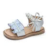 Sandalias de Encaje con Perlas para Niñas 2026 Verano Nuevas Sandalias Estilo Princesa para Bebé con Suela Suave de Punta Abierta Sandalias Versátiles