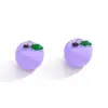Colgante de Fruta de Manzana Tridimensional Colorido Accesorios DIY Correa para Teléfono Móvil Collar Llavero Colgante Decorativo