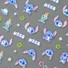 Redanco Novo 5D Embotido Desenho Animado Stitch Adesivos de Unha Decalques de Unha Adesivos 3D Venda por Atacado