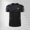 25 Modelos Nuevos de Uniformes de Entrenamiento de Bádminton, Secado Rápido, Transpirables, de Manga Corta, Ropa Deportiva Unisex, Camisetas, Uniformes de Competición, Compra Grupal