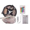 50505V30 Luzes de Fita LED para Barracas de Rua, Conjunto de Fita de Luz Fantasia RGB com Caixa de Bateria, Iluminação Móvel de Placa Nua, Regulável