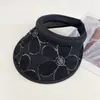 Nuevo Sombrero de Sol Hueco Estilo Coreano para Mujer, Sombrero de Encaje Floral con Ala Ancha para Proteger del Sol en Verano para Playa y Costa