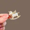 Lindo Broche de Little Pony para Mujer, Diseño de Moda de Lujo Ligero, Broche Zodiaco Exquisito de Gama Alta de Nicho