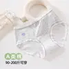 Ropa Interior de Algodón Puro Suave y Linda con Estampado de Conejo, Talle Medio Antibacteriana 10A Entrepierna Extendida Transpirable Sin Costuras para Mujer