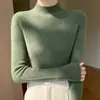 Camiseta interior para mujer, ropa interior, terciopelo Andy, aguja, otoño e invierno, transfronterizo, una pieza, sin costuras, suéter, primera línea, ajustado, de manga larga, cuello medio alto, listo para usar