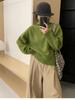 Diseño de Estilo Perezoso Suéter de Cuello Alto Suave y Ceroso para Mujer Otoño e Invierno Nuevo Holgado Grueso Cálido Base Suéter Top